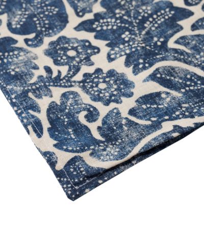 Almofada Padrão Azul e Branco 3