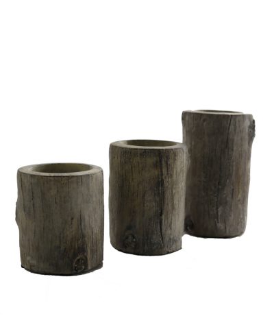 Conjunto Tealights Troncos