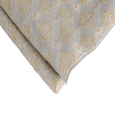 Toalha Flor de Lys Branca e Ouro