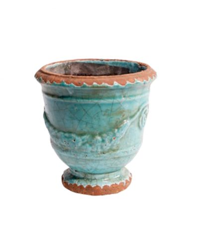 Vaso Terracota Azul Claro