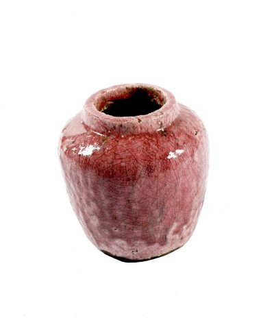 Vaso Cerâmica Cor de Rosa