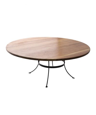 Mesa Madeira Vintage Redonda