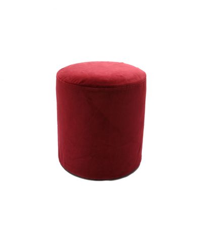 Puff Veludo Bordeaux
