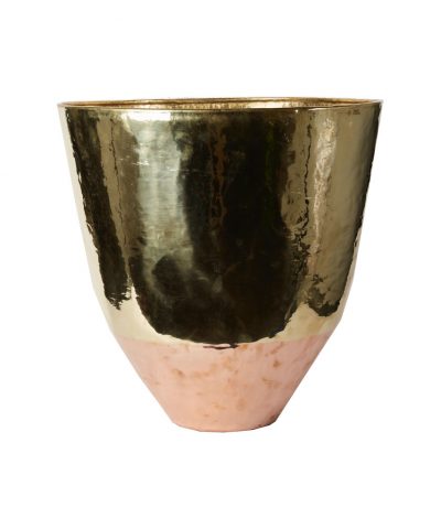 Vaso Latão Dourado XL