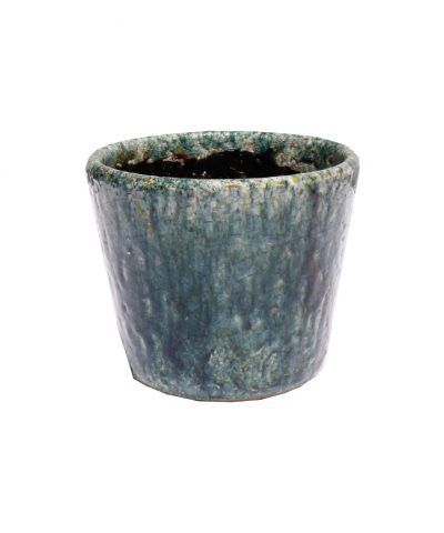 Pote de Cerâmica Azul Esverdeado