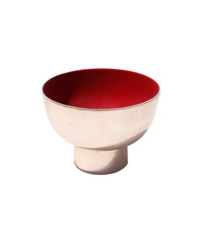 Taça Dourada com Interior Encarnado