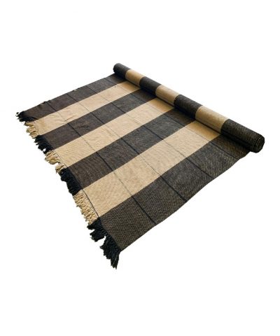 Tapete Riscas Preto e Branco