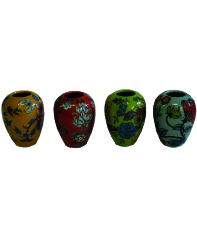 Conjunto Jarrinhas Florais Coloridas