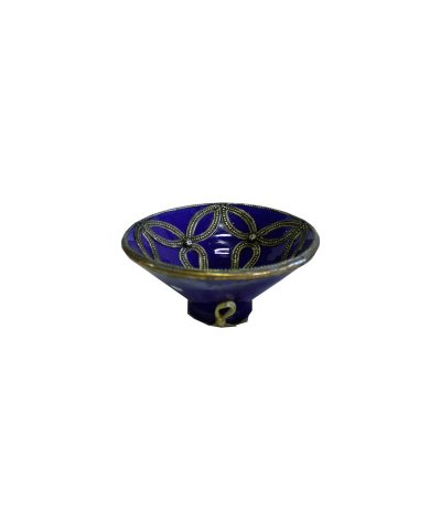 Taça Marroquina Azul e Dourada 6