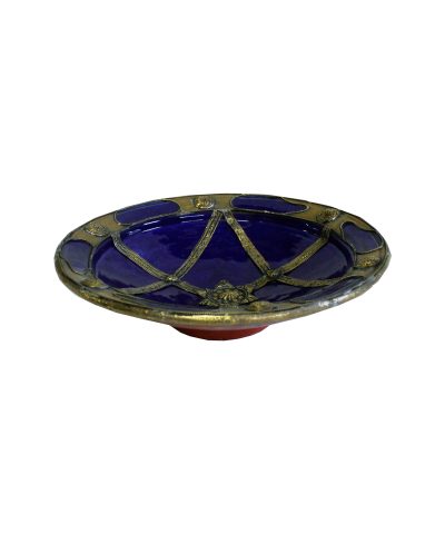 Taça Marroquina Azul e Dourada 4