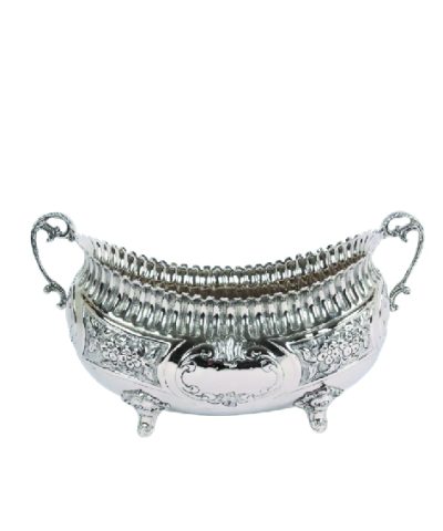 Taça oval trabalhada