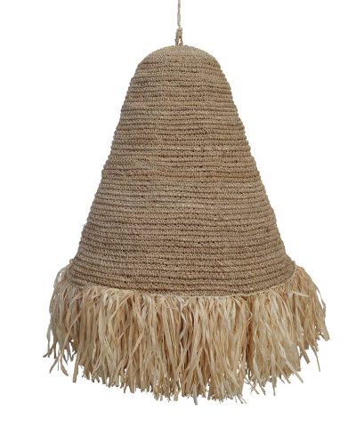 Candeeiro Rattan com Franjas