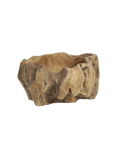 Taça Irregular de Madeira Teak